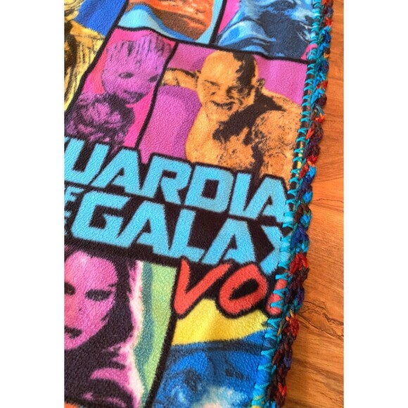 Superhero Fleece Crochet Ends Blanket Guardians Of Galaxy - Picture 6 of 10